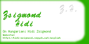 zsigmond hidi business card